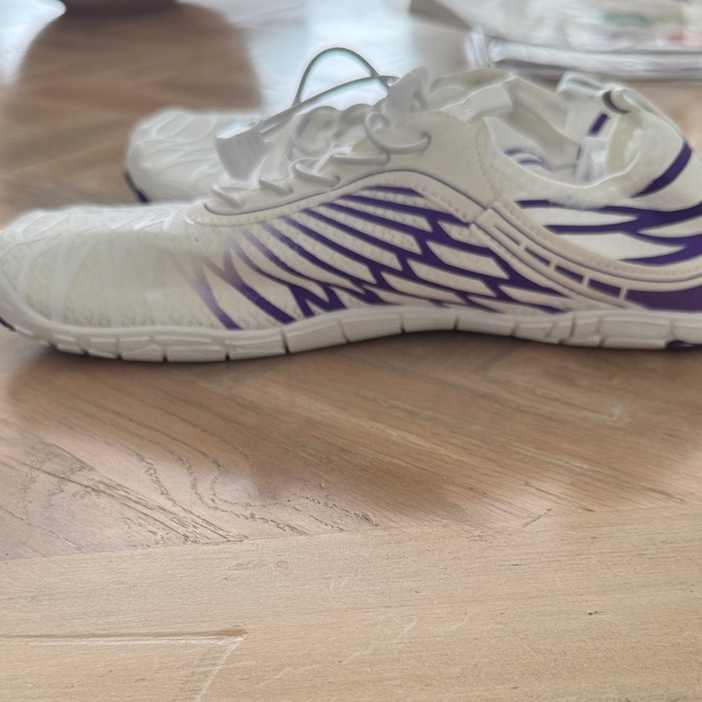 White and Purple Women's Sneakers